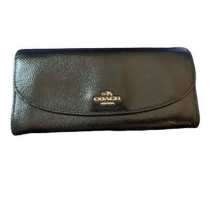 Coach Black Leather Wallet